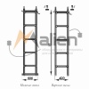 ЛМСС-2Н Лестница монтажная составная (нижнее звено)